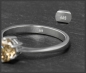 Preview: Brillant Solitär Ring, 1,18ct Diamant, 585 Weißgold